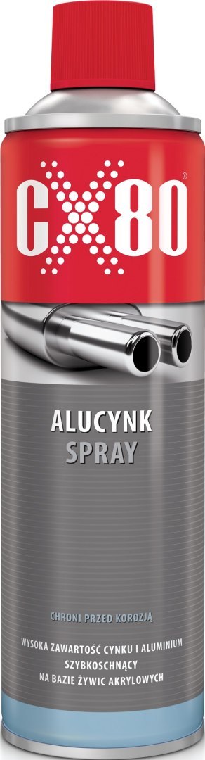 Spray CX-80 Alucynk 500 ml srebrny ochrona przed korozją metalów