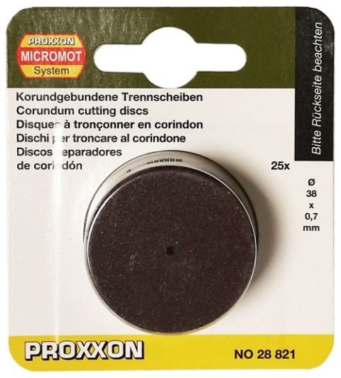 TARCZA TNĄCA KORUNDOWA 38MM, 25SZT. PROXXON TARCZA TNĄCA KORUNDOWA 38MM, 25SZT. PROXXON