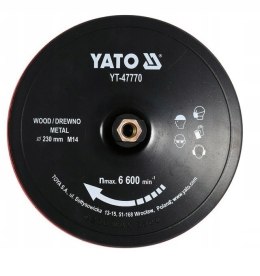 TARCZA Z RZEPEM 230MM M14 + AKCESORIA YATO