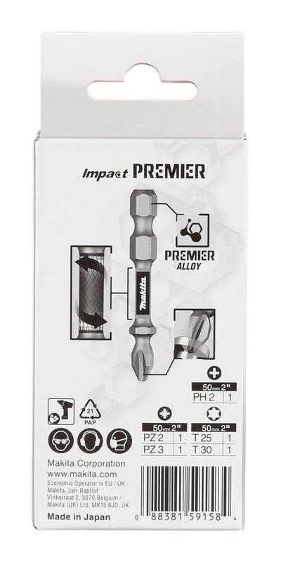 ZESTAW BITÓW IMPACT PREMIER 5 SZT. MAKITA ZESTAW BITÓW IMPACT PREMIER 5 SZT. MAKITA