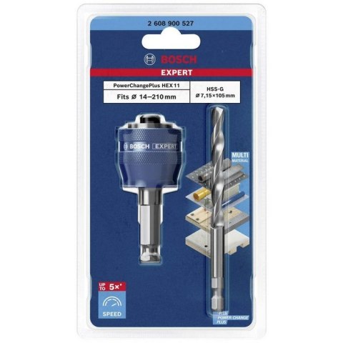 ADAPTER DO OTWORNIC PC EXPERT 8.7MM + PILOT HSS-G 7.15*105MM BOSCH ADAPTER DO OTWORNIC PC EXPERT 8.7MM + PILOT HSS-G 7.15*105MM BOSCH