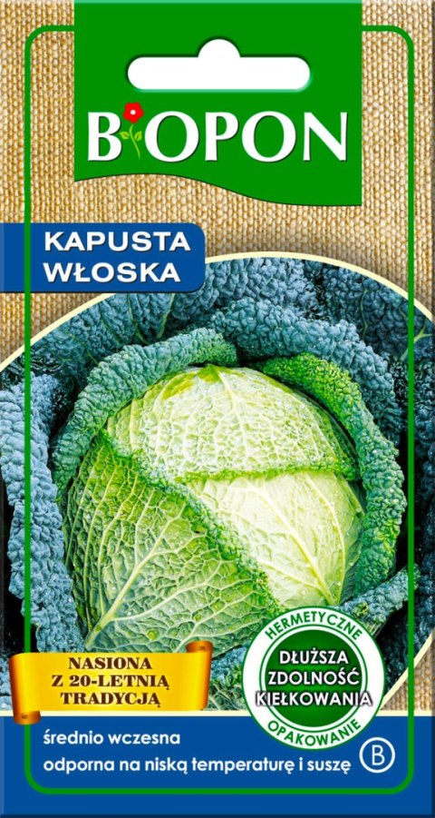 KAPUSTA WŁOSKA 1G BIOPON KAPUSTA WŁOSKA 1G BIOPON