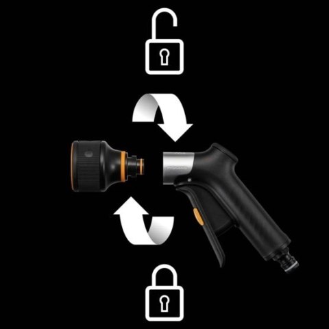 PISTOLET ZRASZAJĄCY 3-FUNKCYJNY FRONT CONTROL FISKARS PISTOLET ZRASZAJĄCY 3-FUNKCYJNY FRONT CONTROL FISKARS
