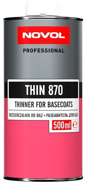 ROZCIEŃCZALNIK DO BAZ THIN 870 0.5L NOVOL ROZCIEŃCZALNIK DO BAZ THIN 870 0.5L NOVOL