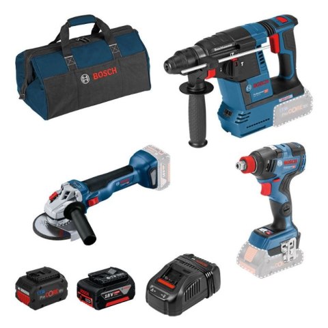 ZESTAW GBH 18V-26+GDX 18V-200 C+GWS 18V-10 1*5.0AH 1*8.0AH BOSCH ZESTAW GBH 18V-26+GDX 18V-200 C+GWS 18V-10 1*5.0AH 1*8.0AH BOSCH