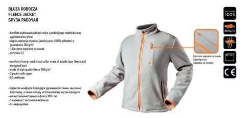 BLUZA POLAROWA SZARA , ROZMIAR S NEO BLUZA POLAROWA SZARA , ROZMIAR S NEO