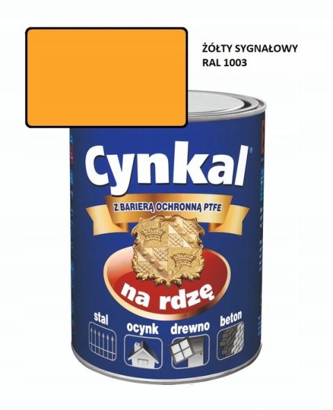 GRUNTOEMALIA AKRYLOWA CYNKAL 0,7L ZÓŁTY SYGNAŁOWY 1003 MALEXIM GRUNTOEMALIA AKRYLOWA CYNKAL 0,7L ZÓŁTY SYGNAŁOWY 1003 MALEXIM