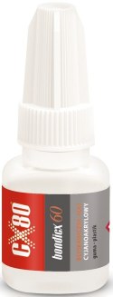 Klej cyjanoakrylowy CX-80 BONDICX 60 GEL 5g | Guma, plastik | Błyskawiczne wiązanie