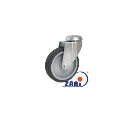 KOŁO MEBLOWE TWORZYWO+GUMA 100MM OBUDOWA Z OTWOREM M17T UN