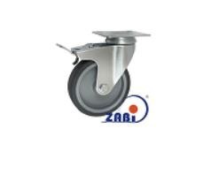 KOŁO MEBLOWE TWORZYWO+GUMA 125MM OBUDOWA SKRĘTNA+HAM. M22T UN