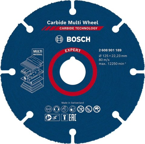 TARCZA UNIWERSALNA EXPERT CARBIDE MULTI WHEEL CMW 125*22MM BOSCH TARCZA UNIWERSALNA EXPERT CARBIDE MULTI WHEEL CMW 125*22MM BOSCH
