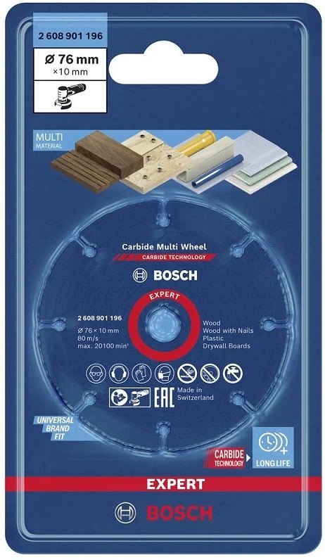 TARCZA UNIWERSALNA EXPERT CARBIDE MULTI WHEEL CMW 79*10MM BOSCH TARCZA UNIWERSALNA EXPERT CARBIDE MULTI WHEEL CMW 79*10MM BOSCH