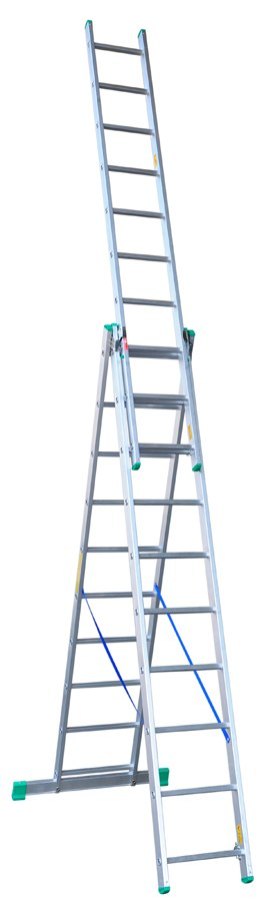 DRABINA ALUMINIOWA 3-ELEMENTOWA 675CM 10+10+10 SZCZEBLI DRABINA ALUMINIOWA 3-ELEMENTOWA 675CM 10+10+10 SZCZEBLI