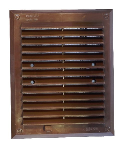 KRATKA WENTYLACYJNA Z ŻALUZJĄ I SIATKĄ 175*215MM BRĄZOWA KRATKA WENTYLACYJNA Z ŻALUZJĄ I SIATKĄ 175*215MM BRĄZOWA