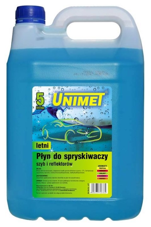 PŁYN DO SPRYSKIWACZY LETNI 5L | UNIMET PŁYN DO SPRYSKIWACZY LETNI 5L | UNIMET