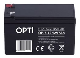 AKUMULATOR AGM OPTI 12V 7 AH VOLT POLSKA