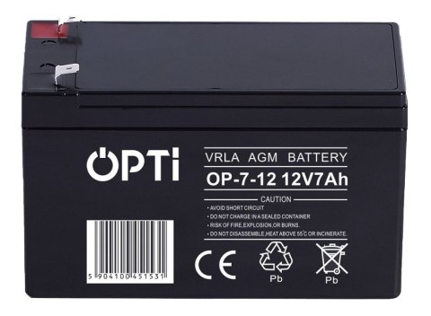AKUMULATOR AGM OPTI 12V 7 AH VOLT POLSKA