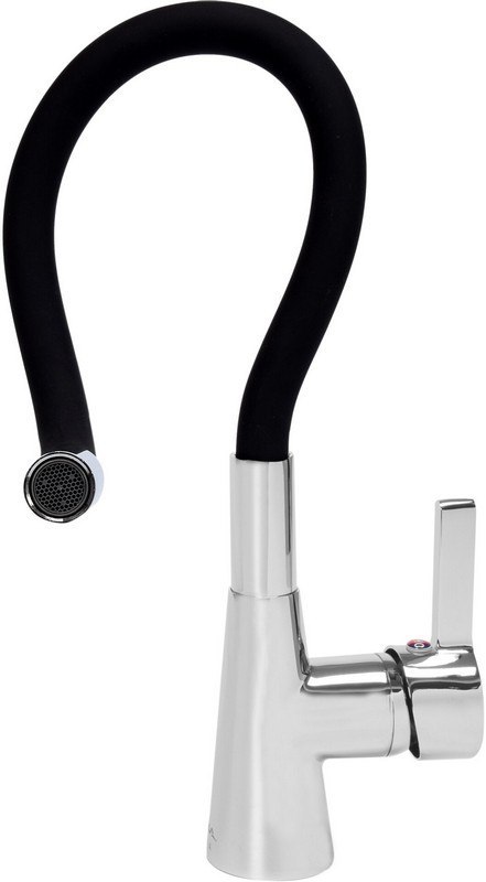 BATERIA ZLEWOZMYWAKOWA, ELASTYCZNA WYLEWKA FLEXIBLE, CZARNA FALA BATERIA ZLEWOZMYWAKOWA, ELASTYCZNA WYLEWKA FLEXIBLE, CZARNA FALA