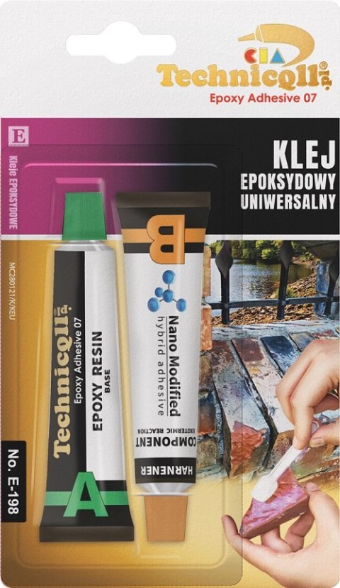 KLEJ EPOKSYDOWY UNIWERSALNY 2*20ML TECHNICQLL KLEJ EPOKSYDOWY UNIWERSALNY 2*20ML TECHNICQLL