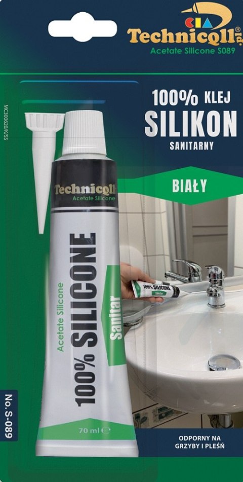 SILIKON SANITARNY BIAŁY 70ML TECHNICQLL SILIKON SANITARNY BIAŁY 70ML TECHNICQLL