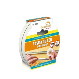 TAŚMA MONTAŻOWA DO LED 2*5M*9MM TECHNICQLL