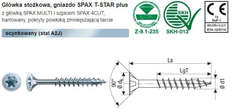 WKRĘT DO DREWNA OCYNK BIAŁY (200) TXTG 4.0*35MM WIROX MINI SPAX WKRĘT DO DREWNA OCYNK BIAŁY (200) TXTG 4.0*35MM WIROX MINI SPAX