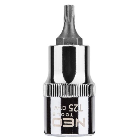 BIT, GROT, KOŃCÓWKA TORX NA NASADCE 1/2'' T25*55MM NEO BIT, GROT, KOŃCÓWKA TORX NA NASADCE 1/2'' T25*55MM NEO