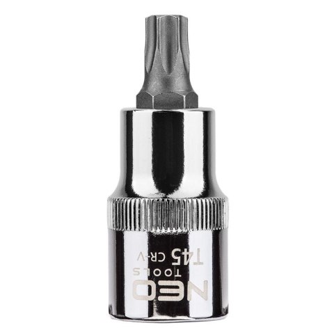 BIT, GROT, KOŃCÓWKA TORX NA NASADCE 1/2'' T45*55MM NEO BIT, GROT, KOŃCÓWKA TORX NA NASADCE 1/2'' T45*55MM NEO