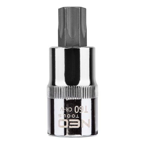 BIT, GROT, KOŃCÓWKA TORX NA NASADCE 1/2'' T60*55MM NEO BIT, GROT, KOŃCÓWKA TORX NA NASADCE 1/2'' T60*55MM NEO