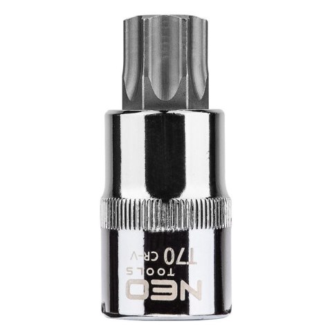 BIT, GROT, KOŃCÓWKA TORX NA NASADCE 1/2'' T70*55MM NEO BIT, GROT, KOŃCÓWKA TORX NA NASADCE 1/2'' T70*55MM NEO