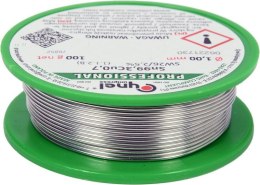 DRUT LUTOWNICZY BEZOŁOWIOWY Z TOPNIKIEM NA SZPULI 1.0MM,100G TOYA