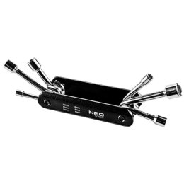 KLUCZE NASADOWE SZEŚCIOKĄTNE 5, 6, 8, 9, 10, 12MM NEO