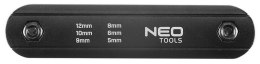 KLUCZE NASADOWE SZEŚCIOKĄTNE 5, 6, 8, 9, 10, 12MM NEO