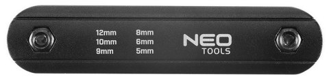 KLUCZE NASADOWE SZEŚCIOKĄTNE 5, 6, 8, 9, 10, 12MM NEO KLUCZE NASADOWE SZEŚCIOKĄTNE 5, 6, 8, 9, 10, 12MM NEO