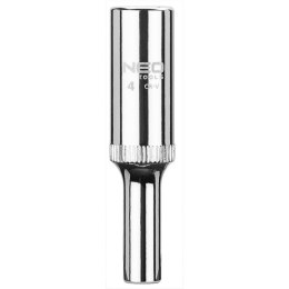 NASADKA DŁUGA 6-KĄTNA CHROMOWANA 1/4'' 4MM NEO