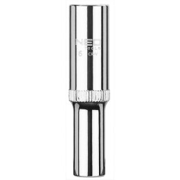 NASADKA DŁUGA 6-KĄTNA CHROMOWANA 1/4'' 6MM NEO