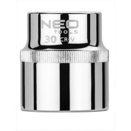 NASADKA KRÓTKA 6-KĄTNA CHROMOWANA 1/2'' 30MM NEO