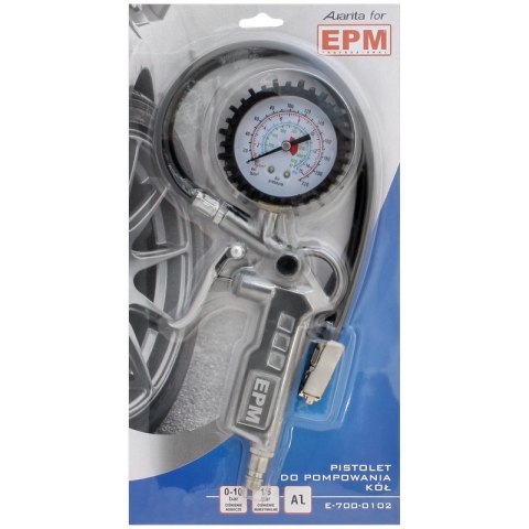 PISTOLET DO POMPOWANIA KÓŁ Z MANOMETREM EPM PISTOLET DO POMPOWANIA KÓŁ Z MANOMETREM EPM