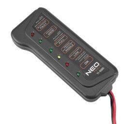 TESTER AKUMULATORÓW I ŁADOWANIA 12V LED NEO