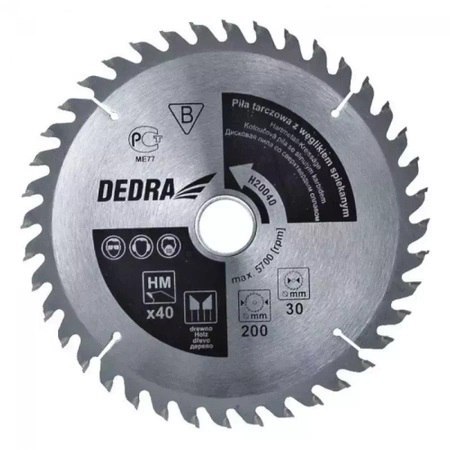 PIŁA TARCZOWA DO DREWNA 40Z ŚR.300*30MM DEDRA PIŁA TARCZOWA DO DREWNA 40Z ŚR.300*30MM DEDRA