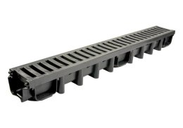 SYSTEM 1000*98 Z KRATĄ PVC B125 GRAFIT UN