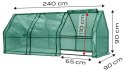 SZKLARNIA 240*90*90 CM, FOLIA PE 135G, METALOWA KONSTR NEO