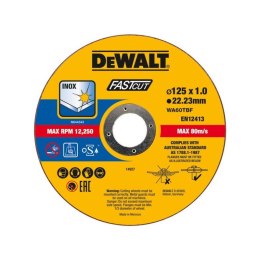 TARCZA TNĄCA INOX 125*22,2*1MM 1PC DEWALT