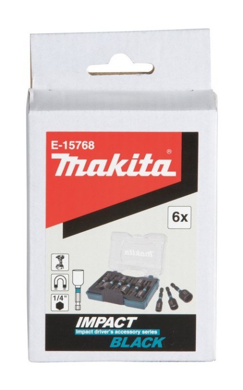 ZESTAW NASADEK 1/4'' IMPACT BLACK 6 SZT MAKITA ZESTAW NASADEK 1/4'' IMPACT BLACK 6 SZT MAKITA