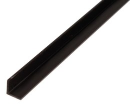 PROFIL KĄTOWY PVC CZARNY 2000X15X15X1,2 UN