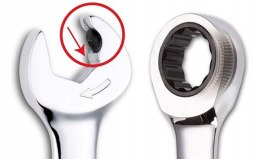 KLUCZ PŁASKO-OCZKOWYCH Z PODWÓJNĄ GRZECHOTKĄ 13MM UN