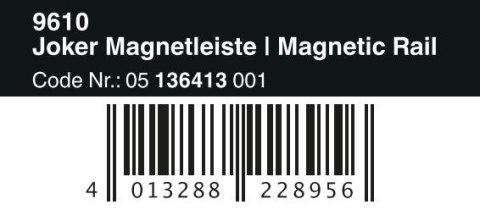 LISTWA MAGNETYCZNA 9610, NA 11 KLUCZY PŁASKICH 30*370MM WERA LISTWA MAGNETYCZNA 9610, NA 11 KLUCZY PŁASKICH 30*370MM WERA