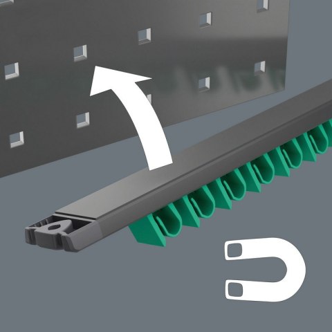 LISTWA MAGNETYCZNA 9610, NA 11 KLUCZY PŁASKICH 30*370MM WERA LISTWA MAGNETYCZNA 9610, NA 11 KLUCZY PŁASKICH 30*370MM WERA