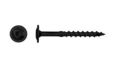 WKRĘT DO DREWNA Z KOŁNIERZEM NA TORX OCYNK CZARNY 8*50MM T40 UN
