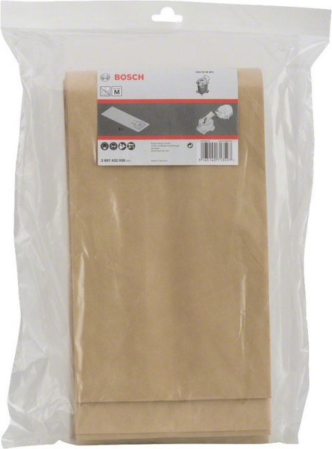 WORKI FILTRACYJNE PAPIEROWE GAS 55 5PC BOSCH WORKI FILTRACYJNE PAPIEROWE GAS 55 5PC BOSCH